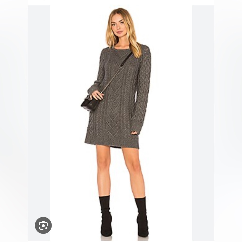 Rails NWT Jesse Cable Knit Cashmere Blend Sweater Dress M